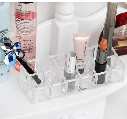 Acrylic Makeup Organizer Storage Box 12 Grid