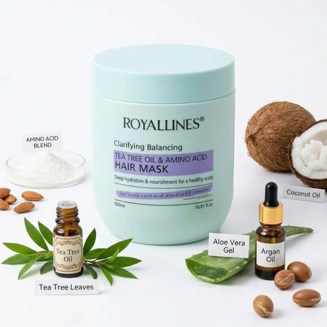 Royallines Tea Tree Oil & Amino Acid Clarifying & Balancing Hair Mask