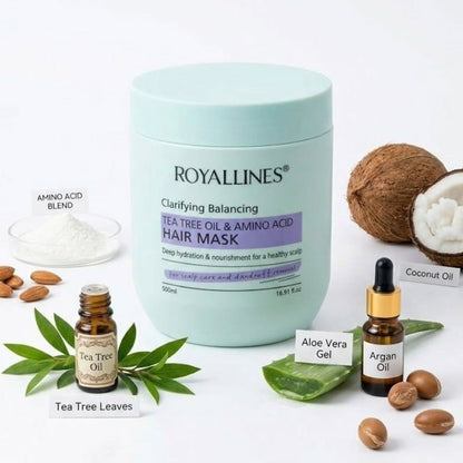 Royallines Tea Tree Oil & Amino Acid Clarifying & Balancing Hair Mask