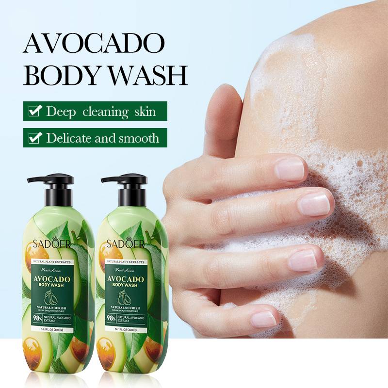 SADOER Avocado Body Wash Whitening Deep Cleansing Shower Gel
