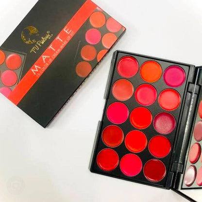 TV Parlour 15 Colors Matte Lipstick Palette