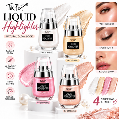 TikPop Radiant Glow Liquid Highlighter Pack of 4