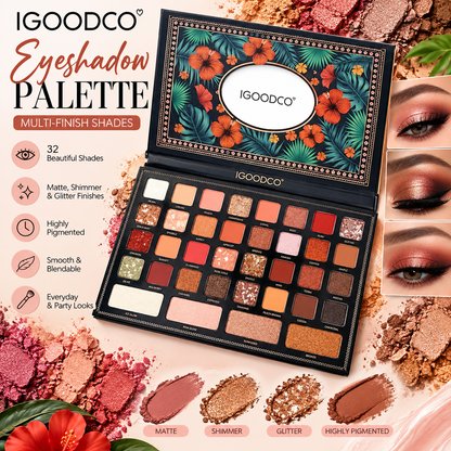 IGOODCO Floral Fantasy 36-Color Eyeshadow Palette IG-3696
