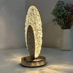 USB Cordless Desk Light, Touch Control Crystal Beside Lamp, Portable Night Light Bedside Lamp