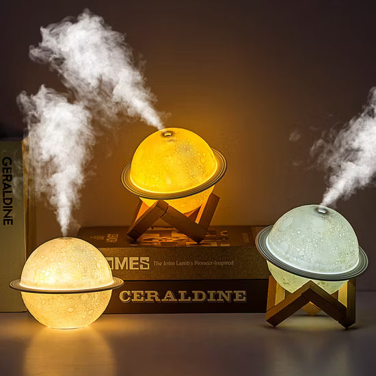 Humidifier Planet Moon Lamp Essential Oil Aromatherapy Diffuser