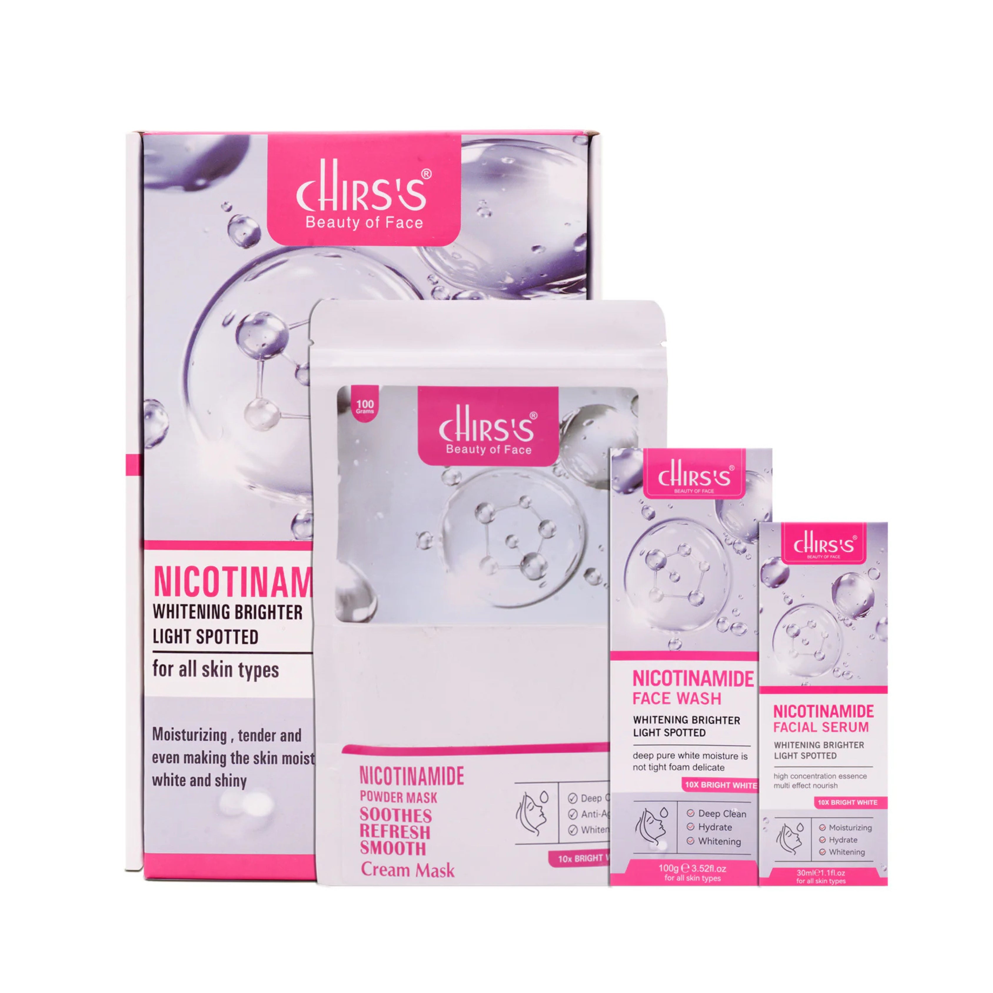 Chirss Nicotinamide Whitening Brighter 3in1 Kit