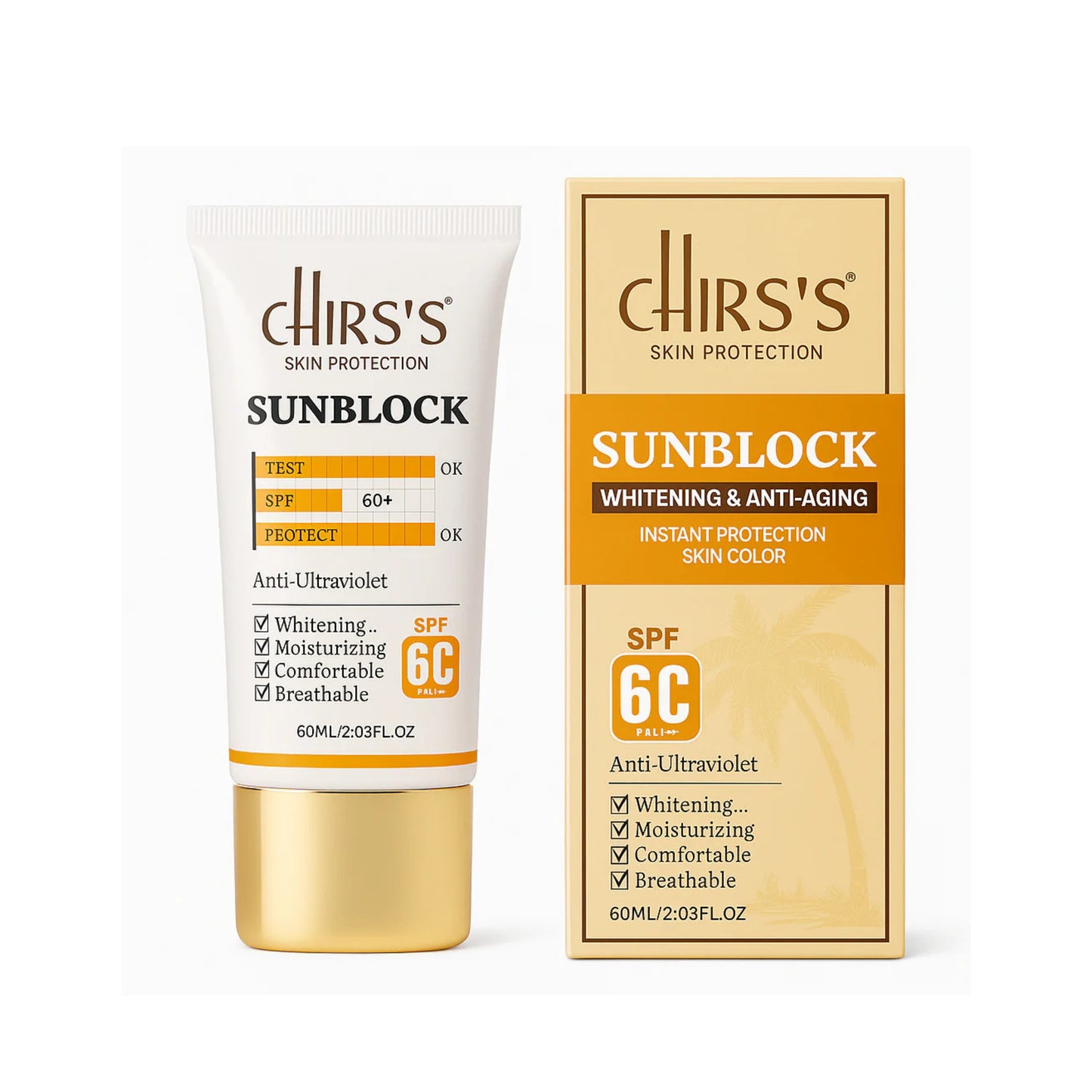 Chirss Whitening & Anti-aging Sunblock SPF60+