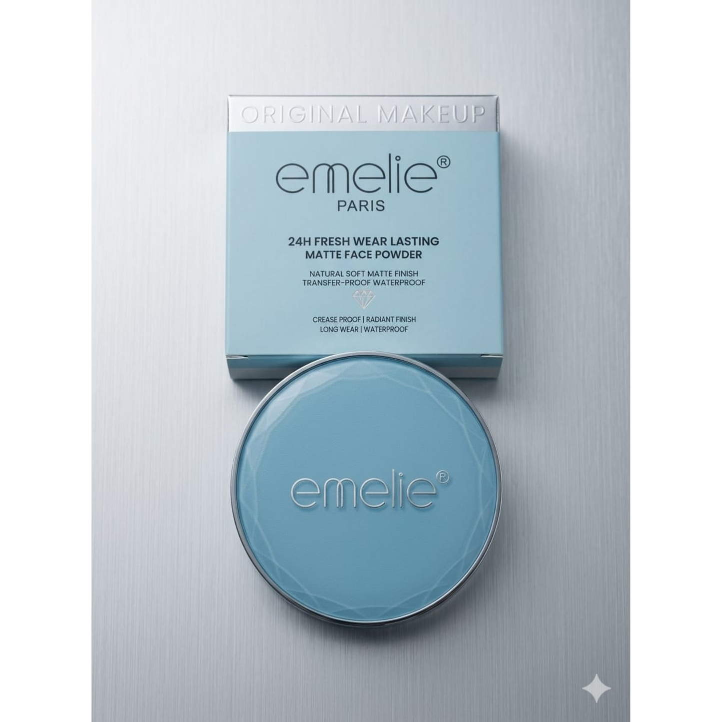 Emelie Paris 24H Waterproof Long Lasting Matte Face Powder