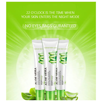 Bioaqua Aloe Vera Hydrating Eye Gel Cream Reduces Dark Circles Moisturizes 20g
