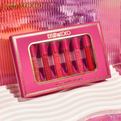 Kevin & Coco Matte Lip Gloss 6 Pcs Set