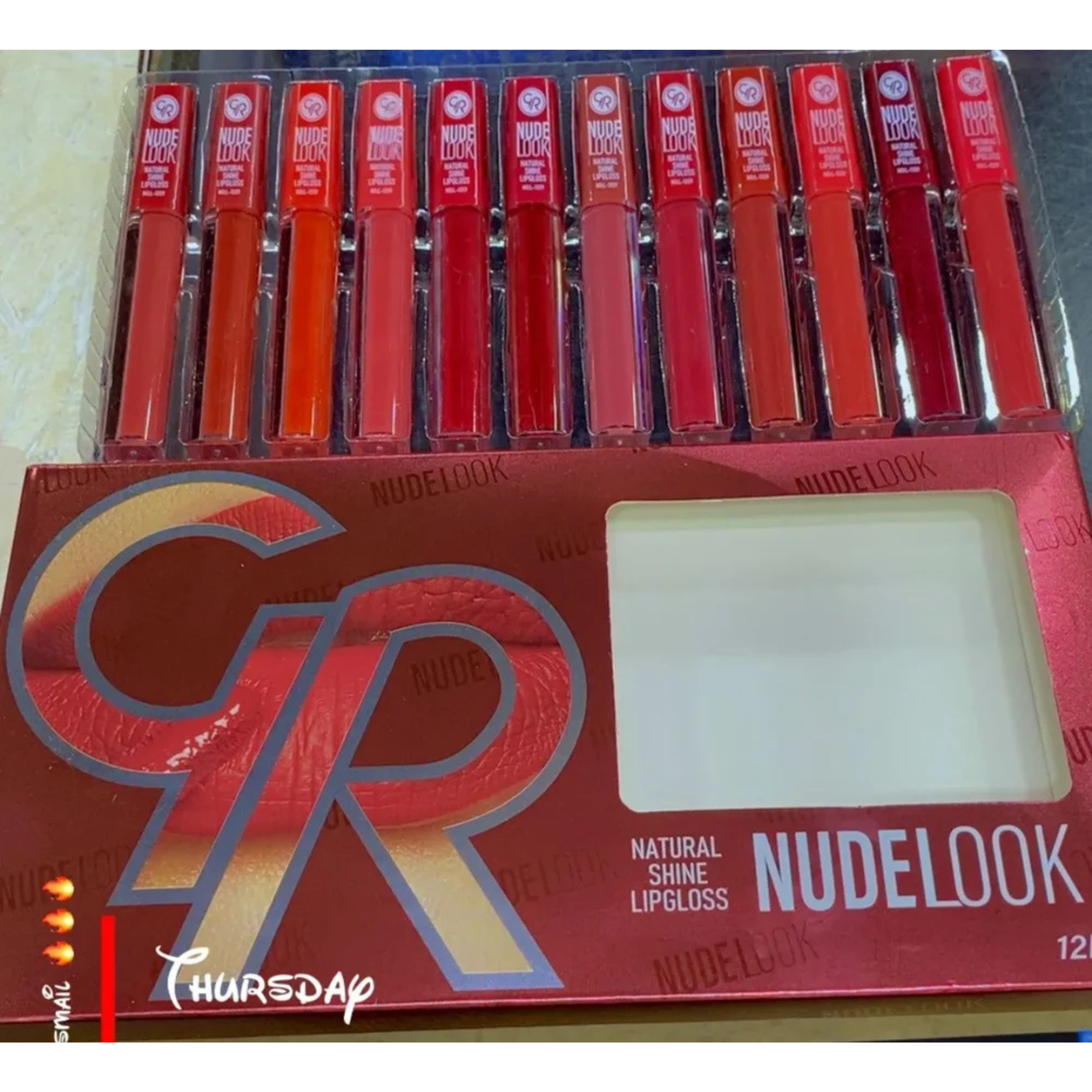 GR Nude Look 12 Pcs Lipgloss