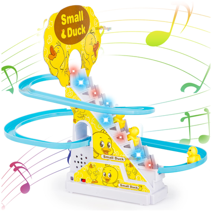 Musical Duck Climbing & Slide Track Toy Set
