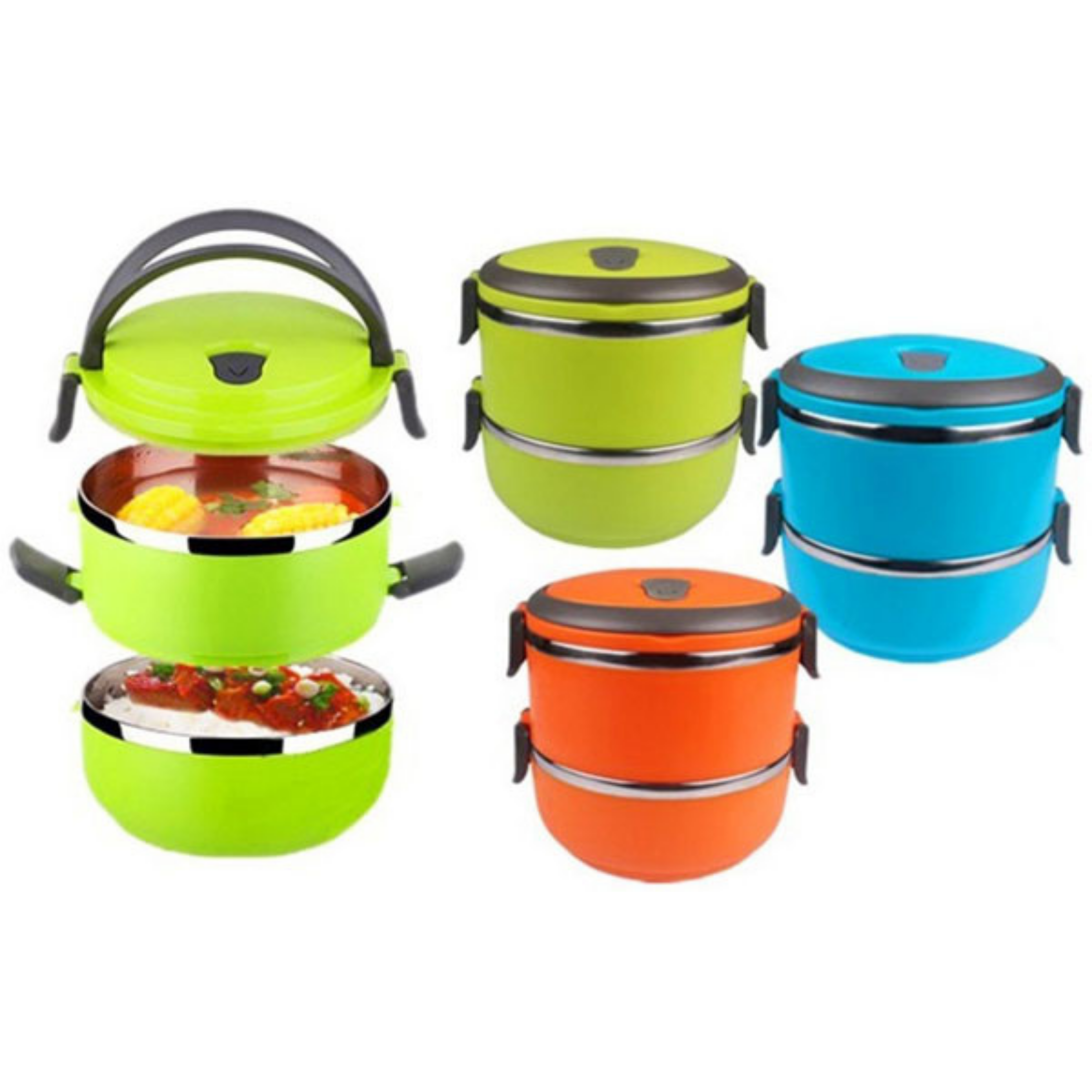 2 Layers Stainless Steel Lunch Box