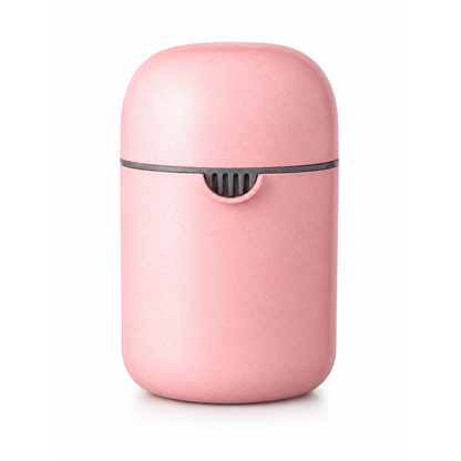 Manual Citrus Juicer with Strainer Ring and Lid 250 ml (Pink)