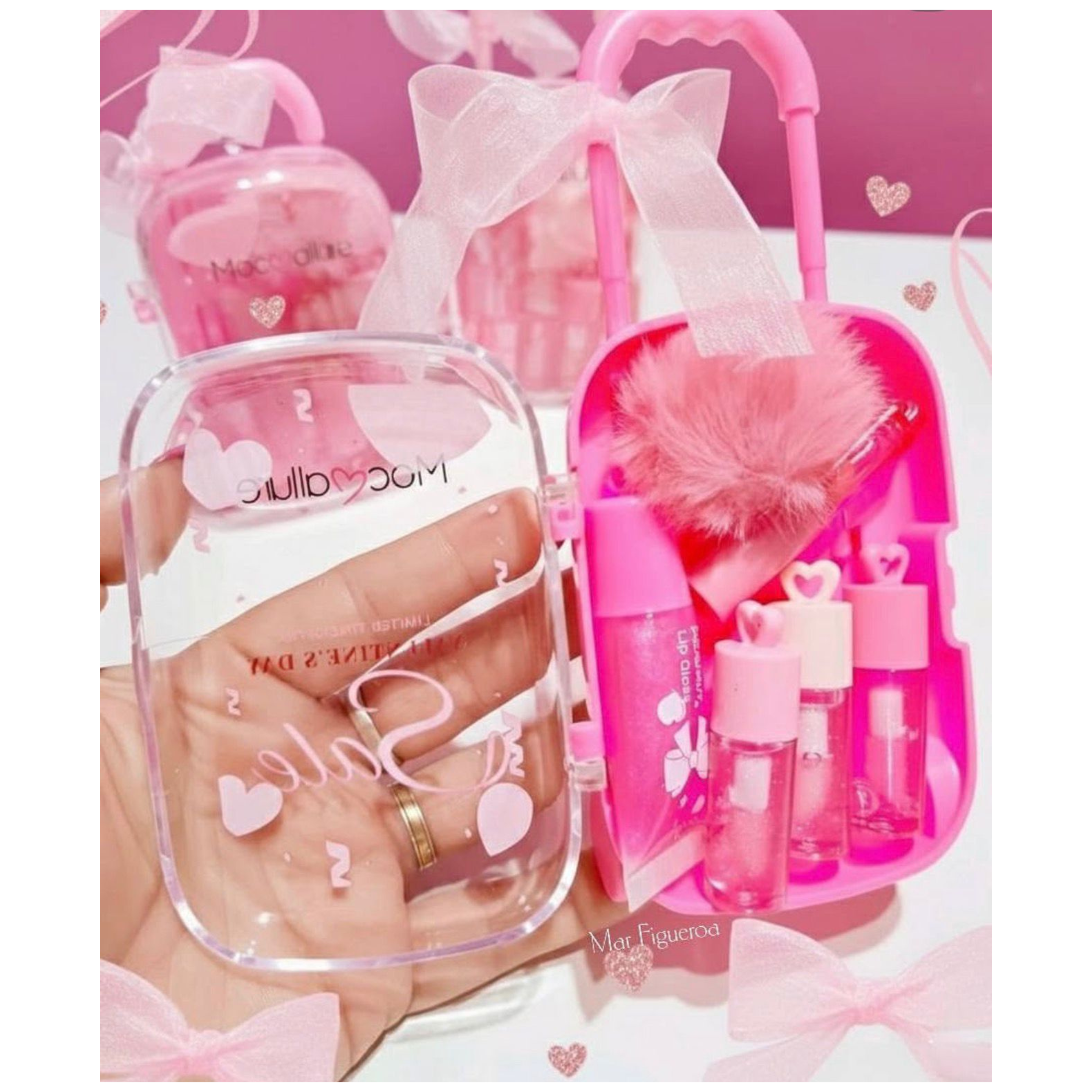Mocallure New Sweet Make Up Fashion Long Lasting Waterproof Lip Gloss 5 Pcs Set
