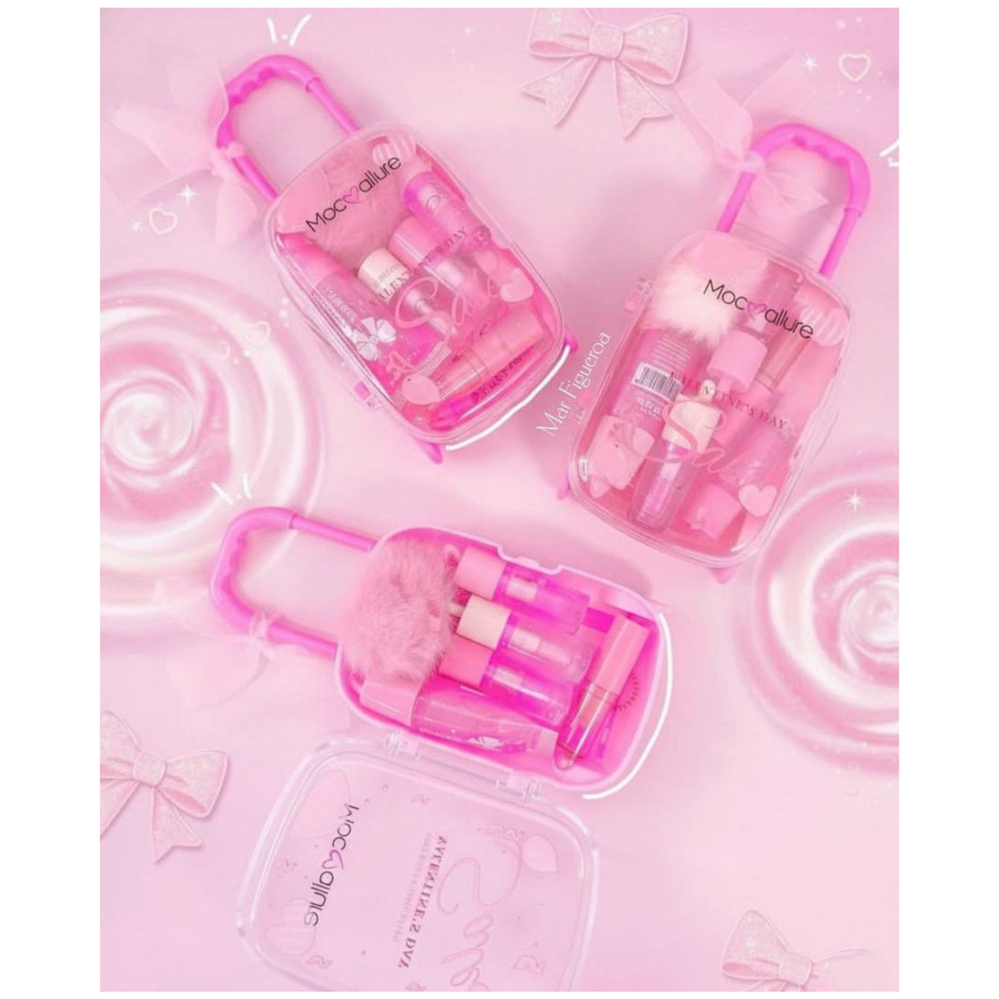 Mocallure New Sweet Make Up Fashion Long Lasting Waterproof Lip Gloss 5 Pcs Set