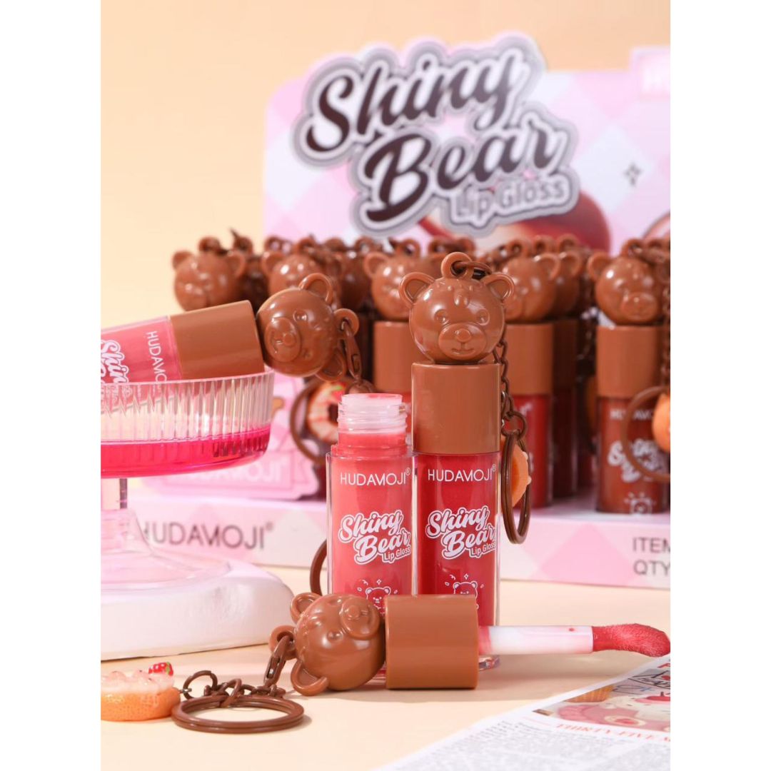 Hudamoji Shiny Bear Lip Gloss Pack of 6