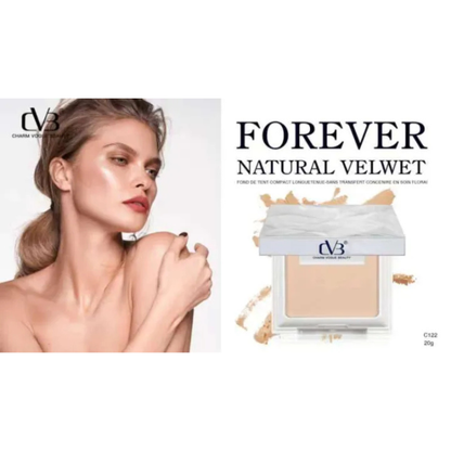 CVB 2in1 Forever Natural Velvet Flawless Glow Compact Powder