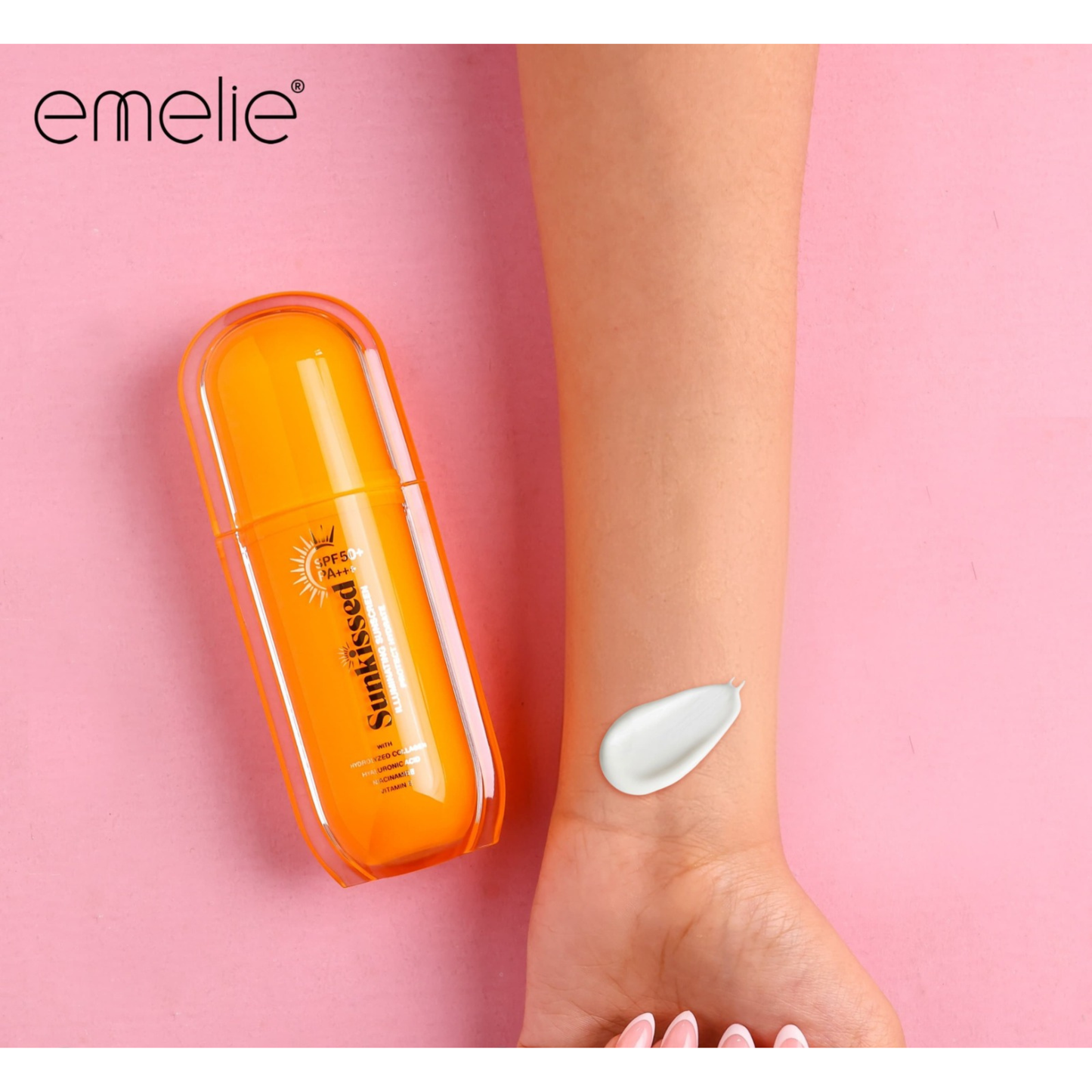 Emelie Sunscreen SPF 50 Sun Protection UV Protection Face Cream 30ml