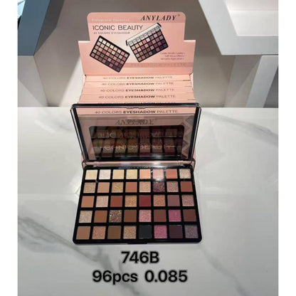 AnyLady 40 Color Glow Eyeshadow Palette 746B