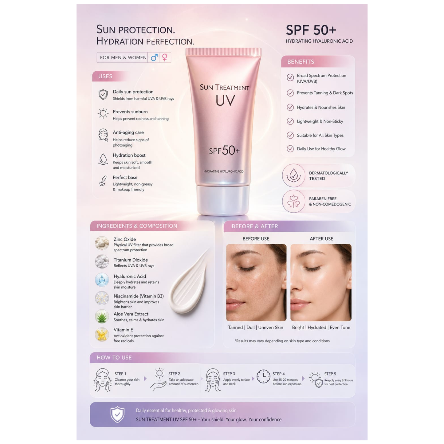 Keratine Queen Sunscreen SPF50+ 60ml