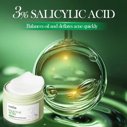 Sadoer Korean Salicylic Acid Nourishing Cotton Sheet Face Mask Vegan Tender Smooth Herbal