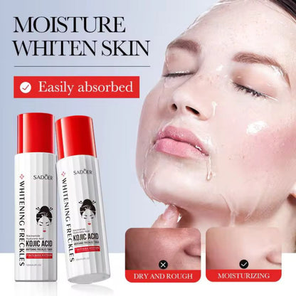 Sadoer Hyaluronic Acid Moisturizing Hydrating Dark Skin Brightening Lightening Refreshing Kojic Acid Facial Toner