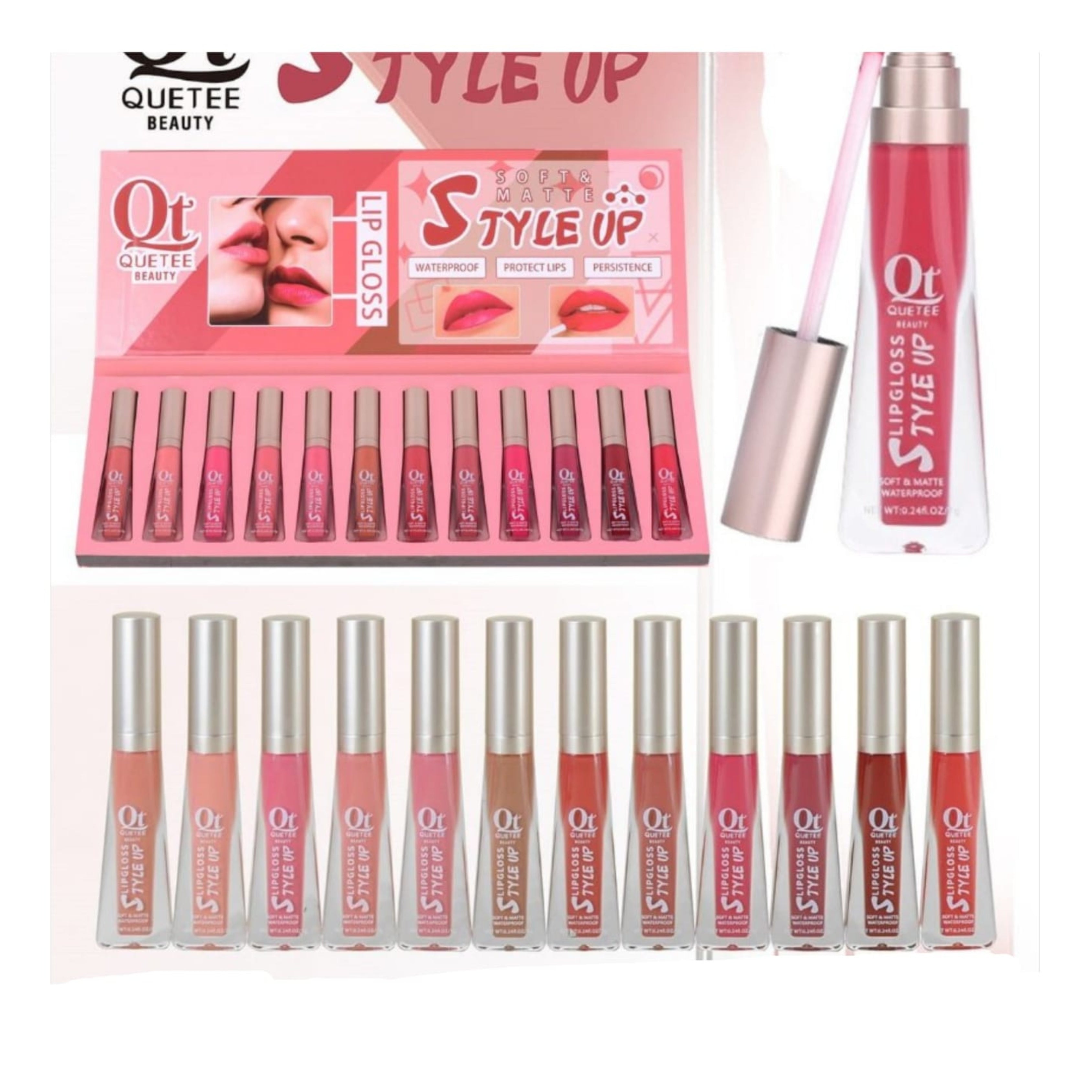 Quetee Beauty Lip Gloss 12 Color Pack