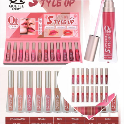 Quetee Beauty Lip Gloss 12 Color Pack