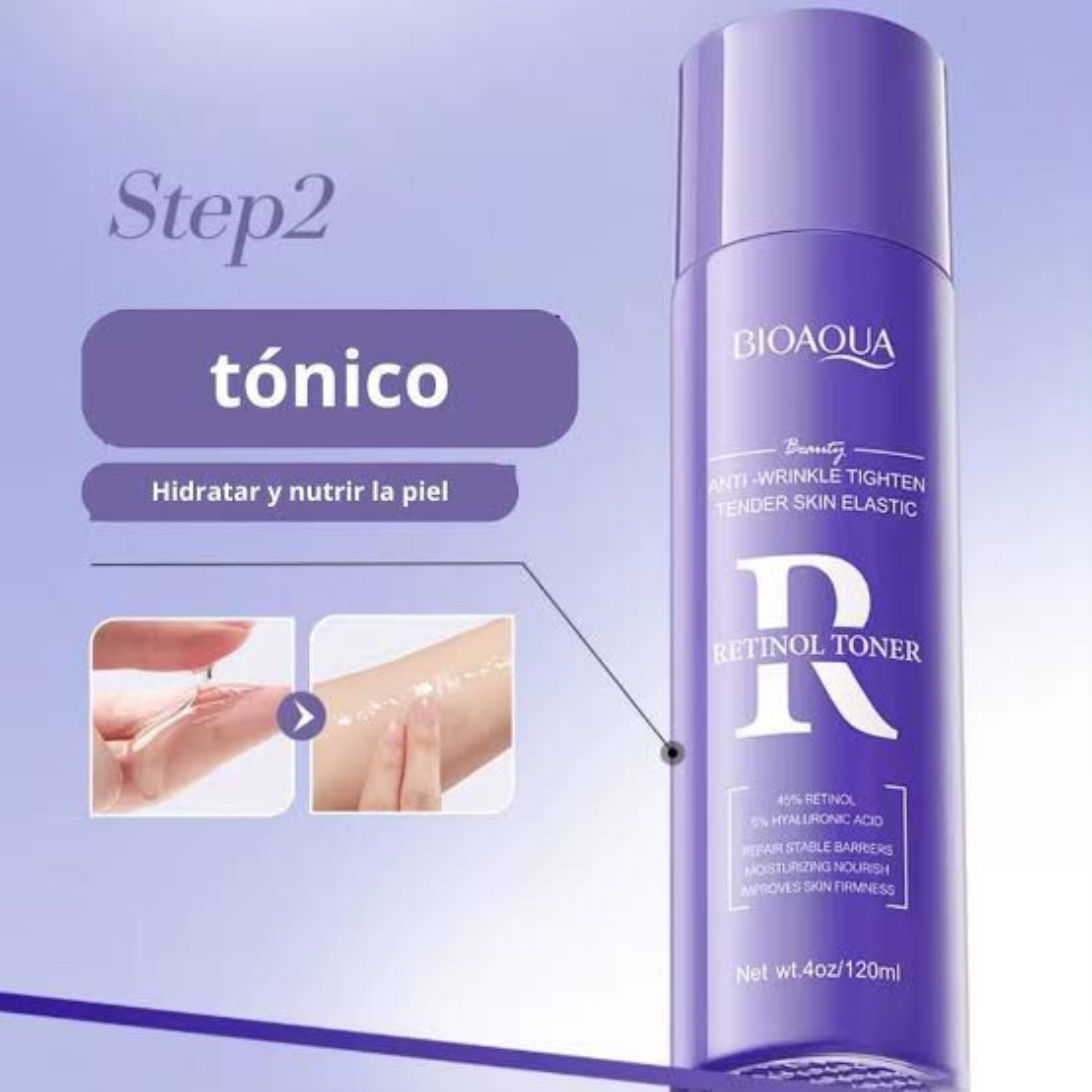 Bioaqua Anti Wrinkle Tighten Tender Skin Elastic Retinil Toner