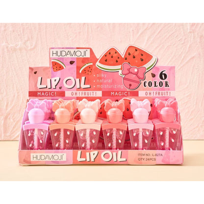 Hudamoji Slik Natural Pink Lip Oil  Shine