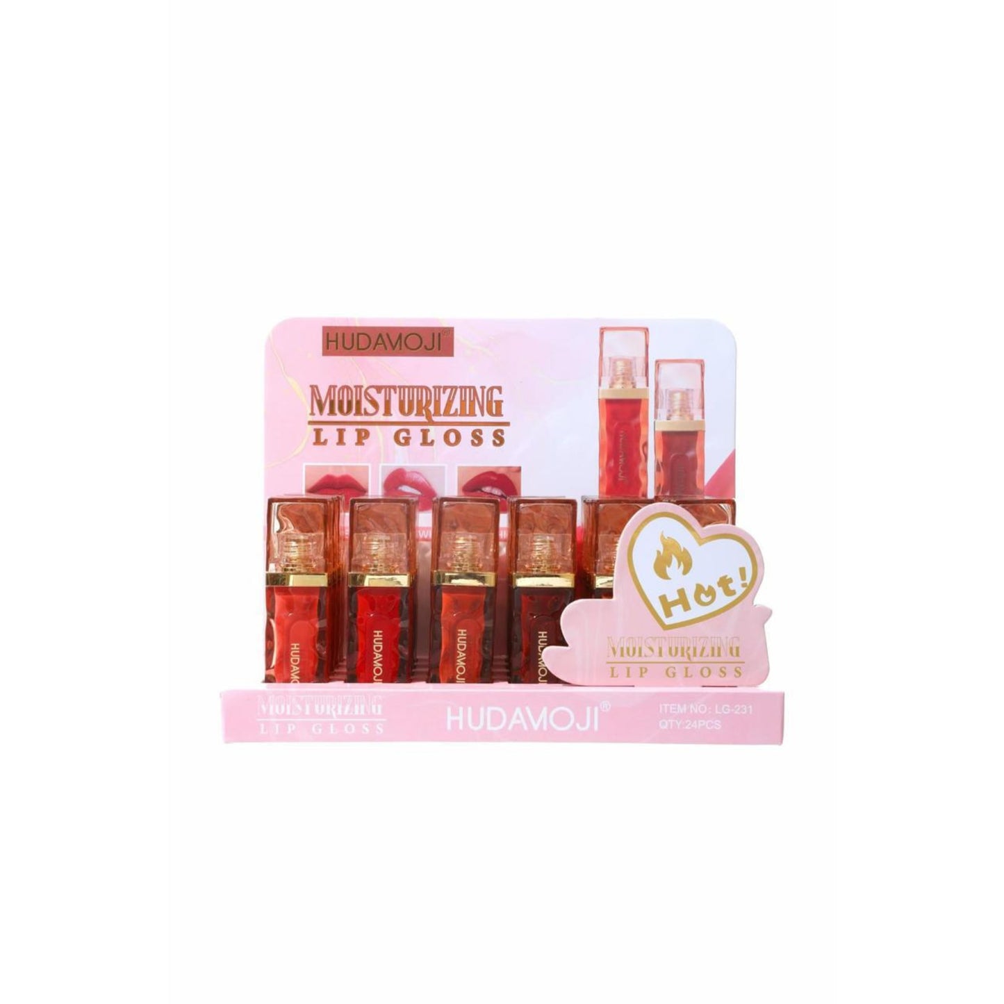 Hudamoji Moist Urizing Lip Gloss 6 Pcs Set