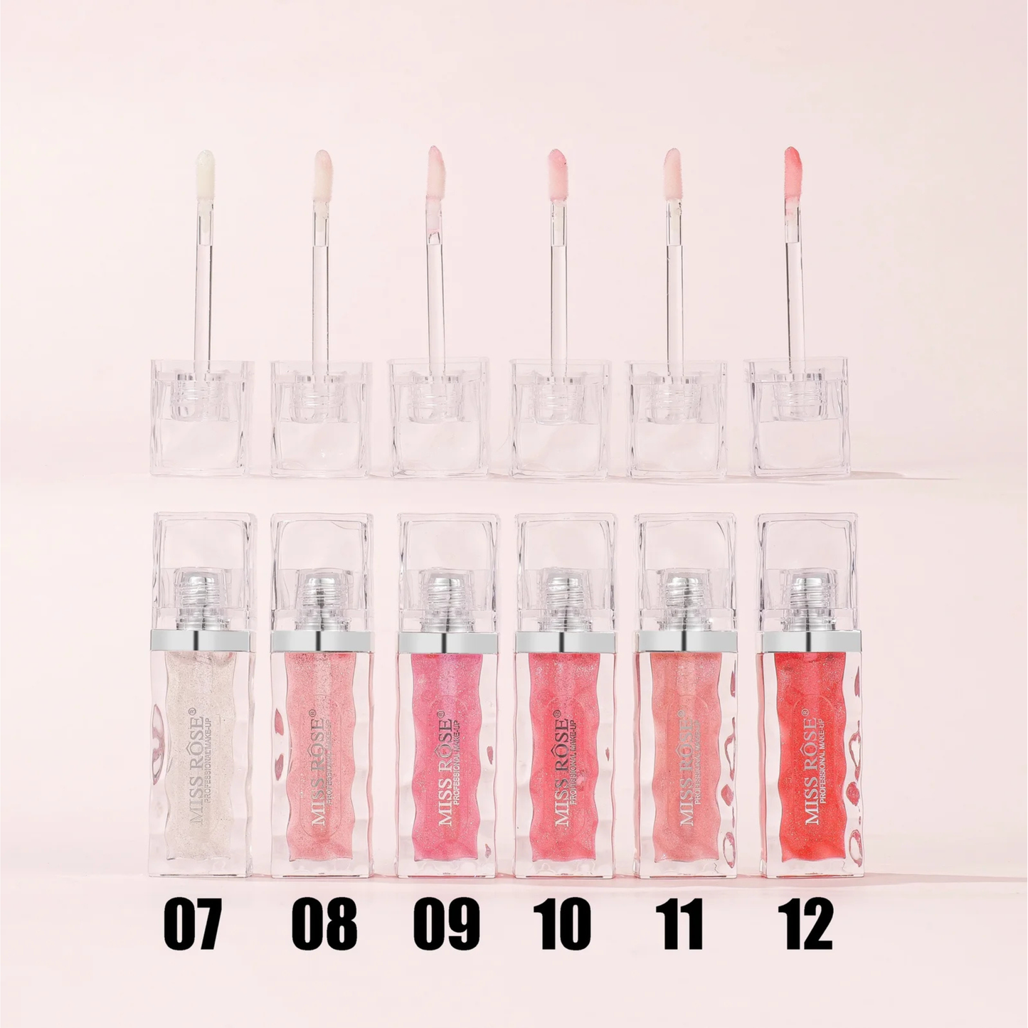 Miss Rose Glam Shine Lipgloss 6 Pcs Set