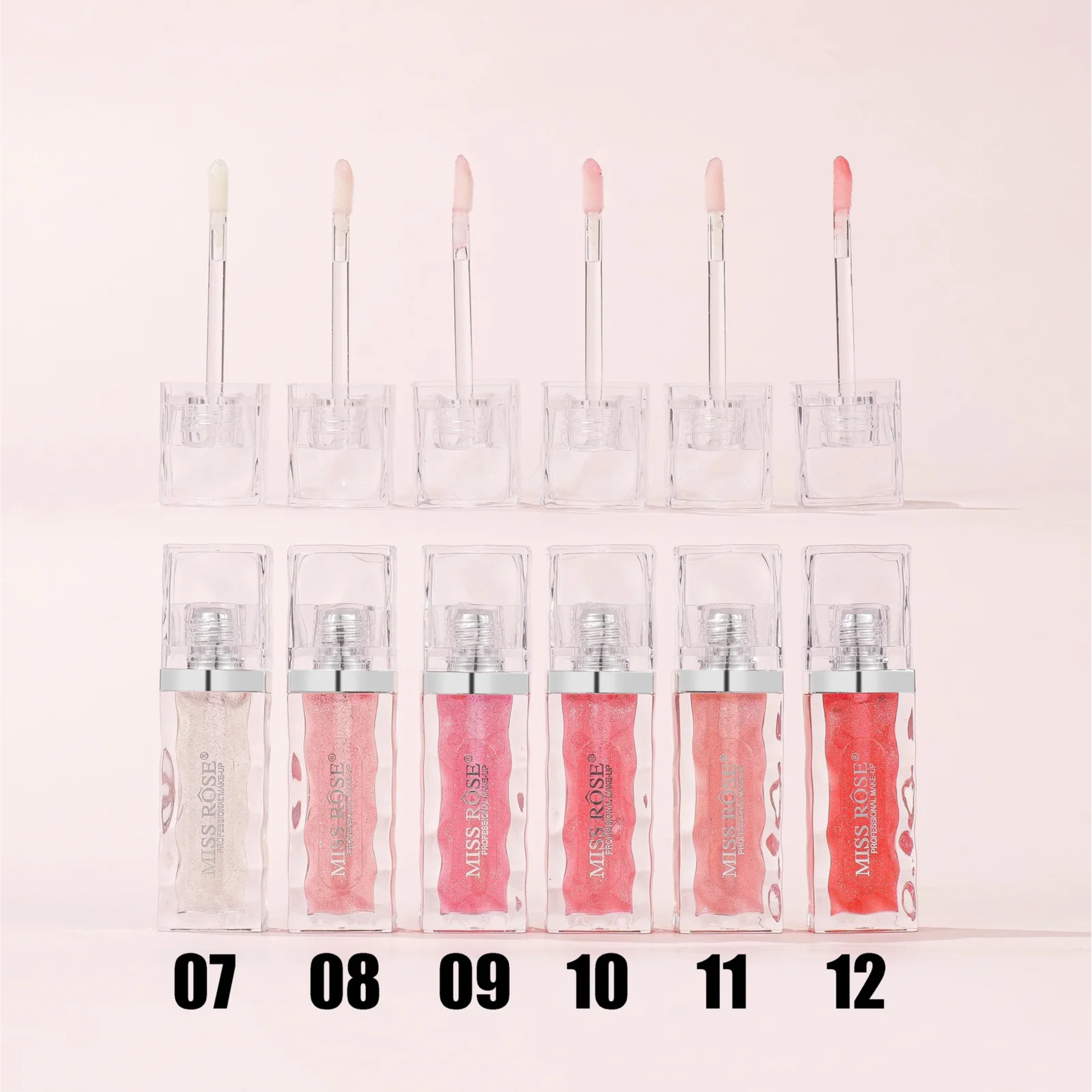 Miss Rose Glam Shine Lipgloss 6 Pcs Set