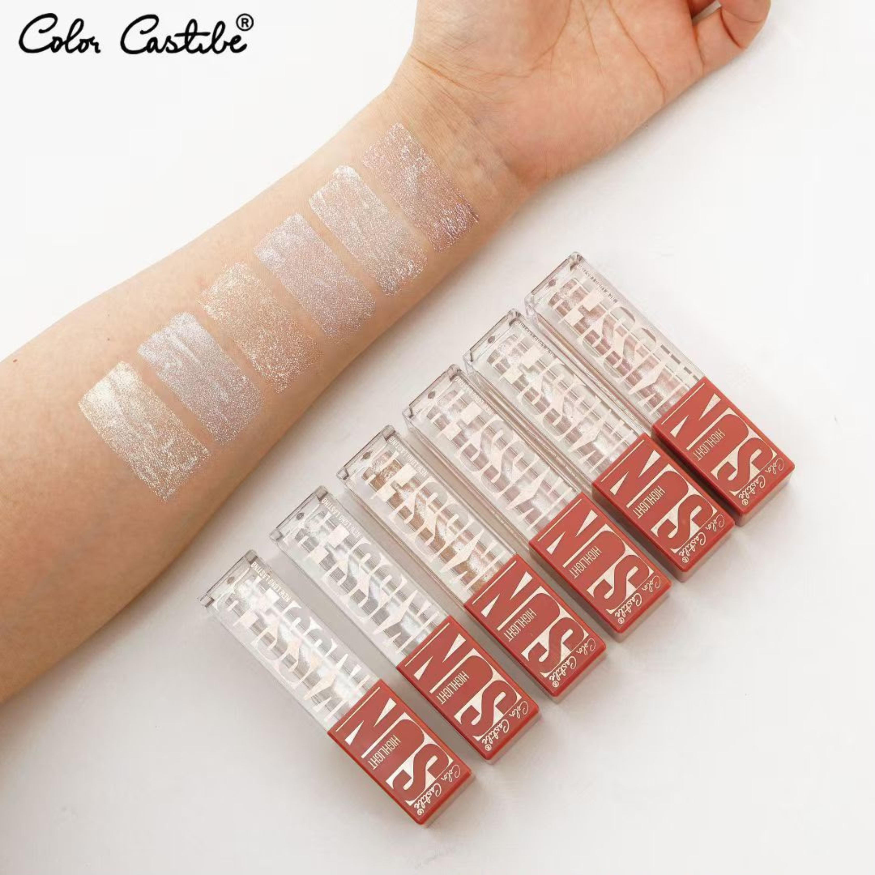 Color Castle Sun Highlighter Liquid 6 Pcs Set