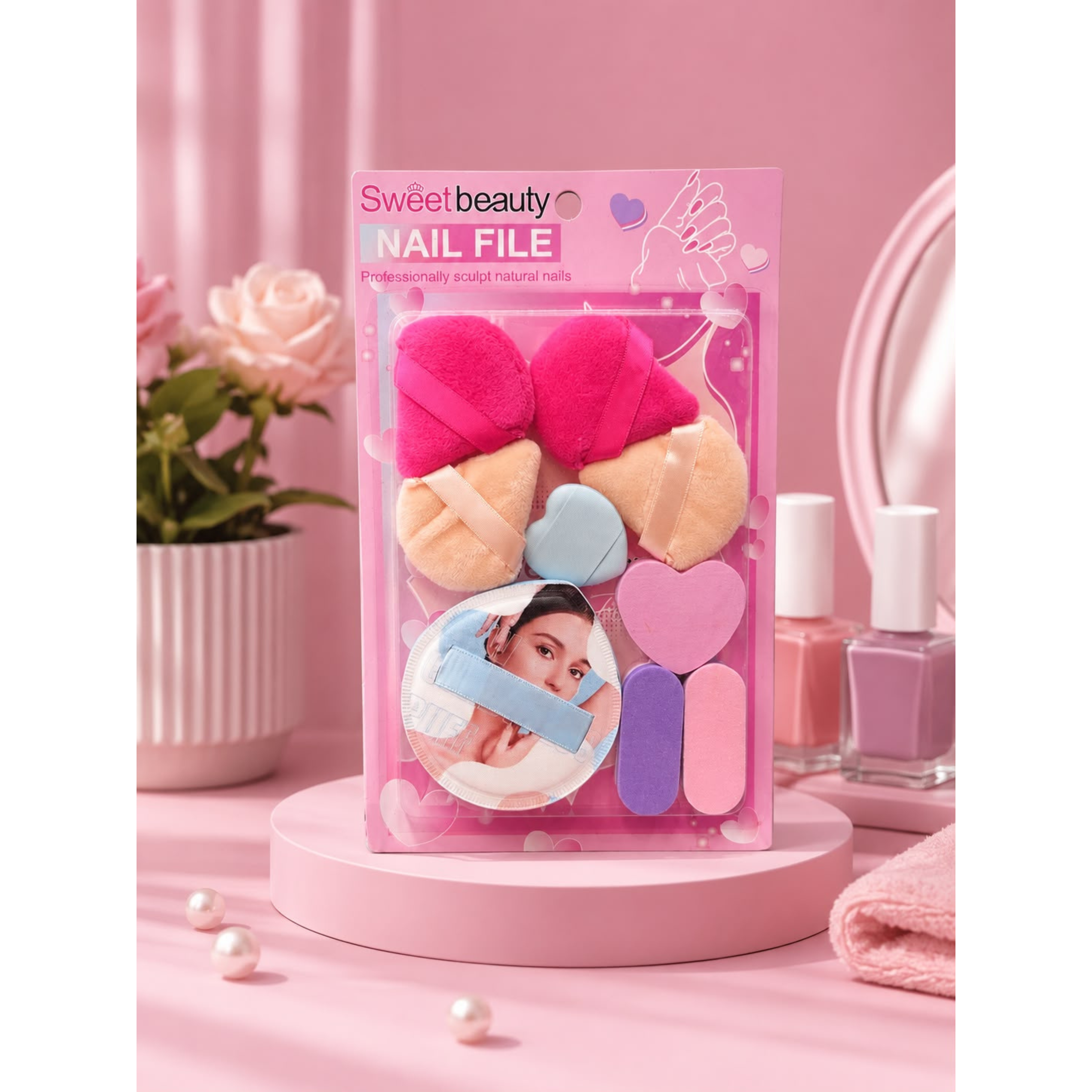 Sweet Beauty 9 In 1 Makeup Puff Set