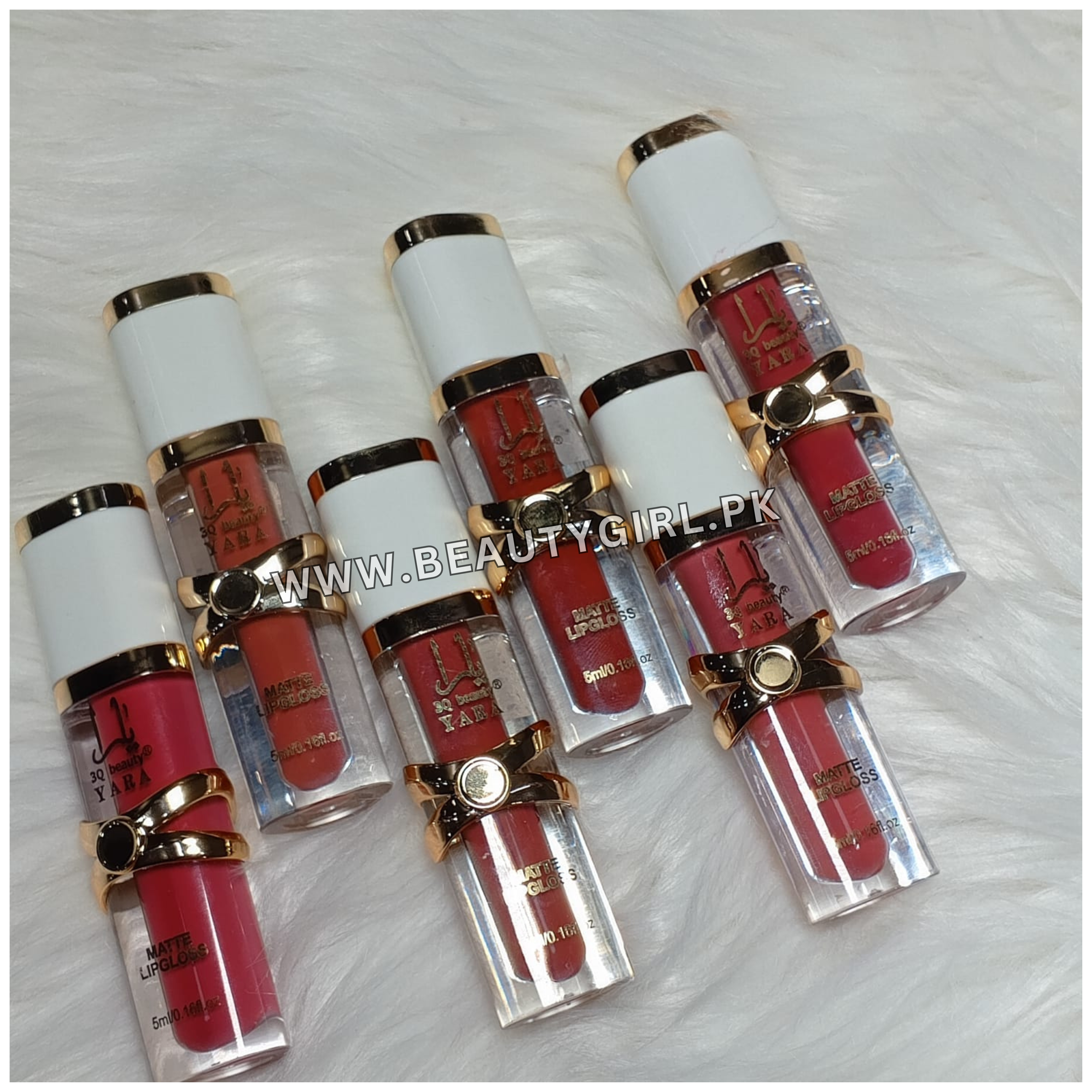 Yara 3Q Beauty Matte Lip Gloss Long Lasting 6 Pcs Set