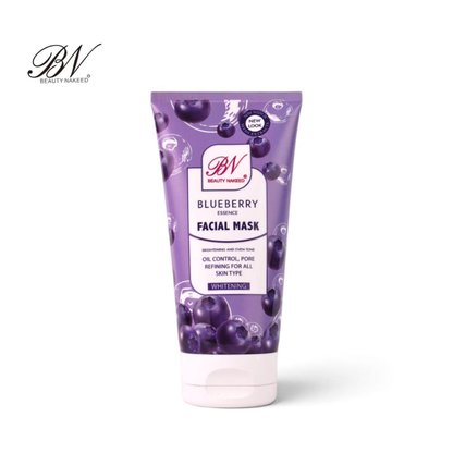 Beauty Nakeed Blueberry Essence Facial Mask  Whitening Brightening & Oil Control