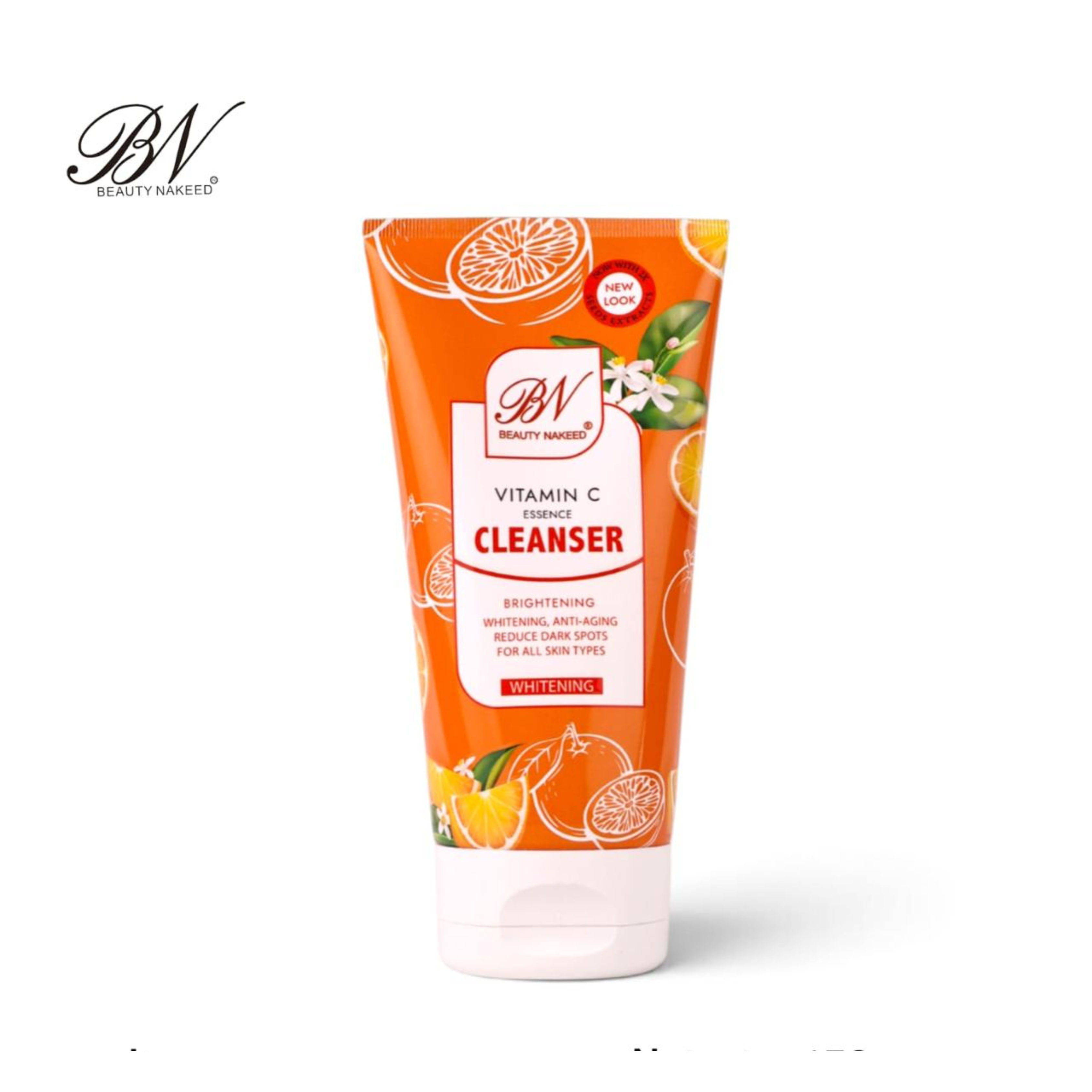 Beauty Nakeed Vitamin C Essence Cleanser Brightening & Whitening Facial Cleanser 150g