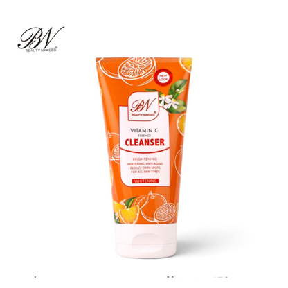 Beauty Nakeed Vitamin C Essence Cleanser Brightening & Whitening Facial Cleanser 150g
