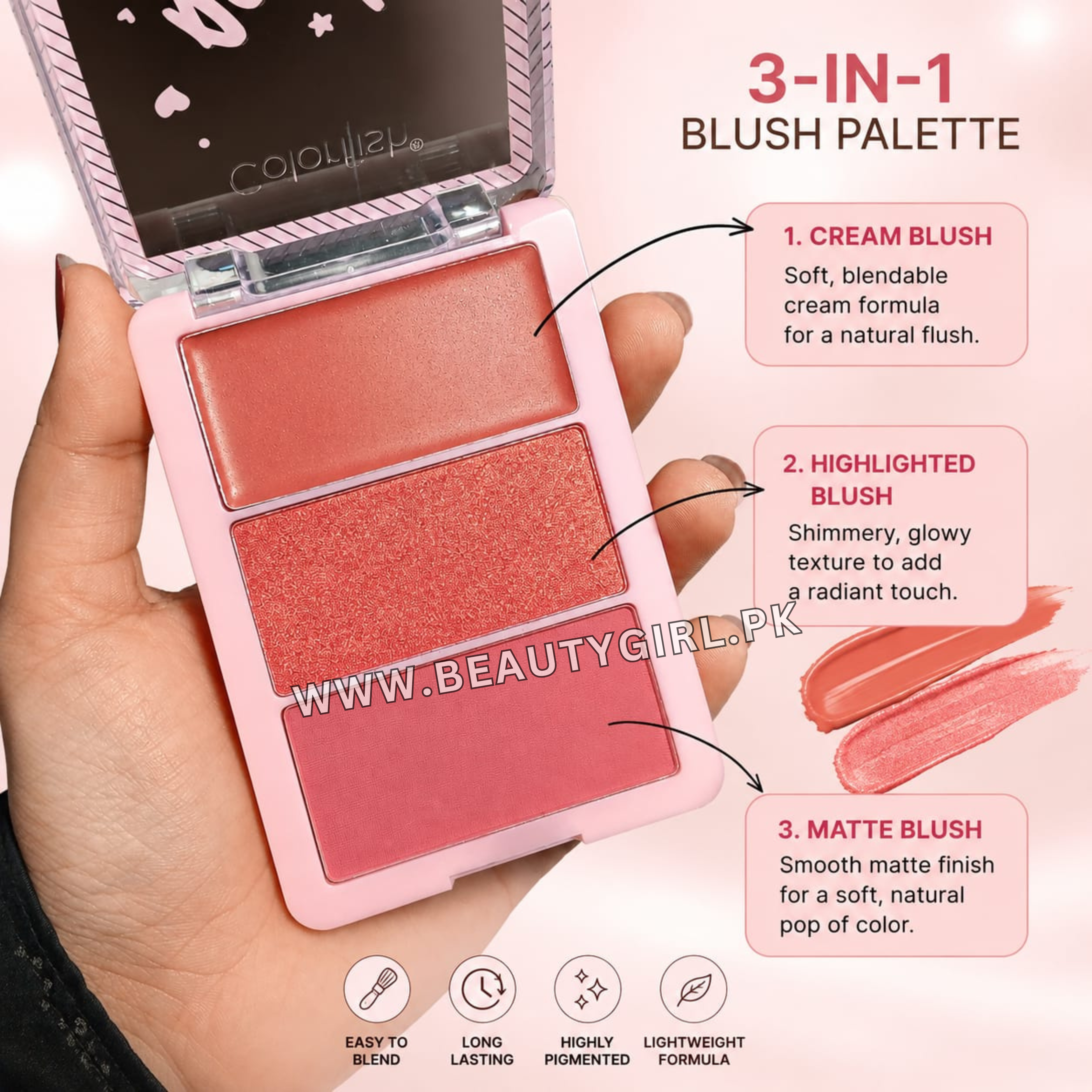 Colorfish Ready Glow Blush Palette