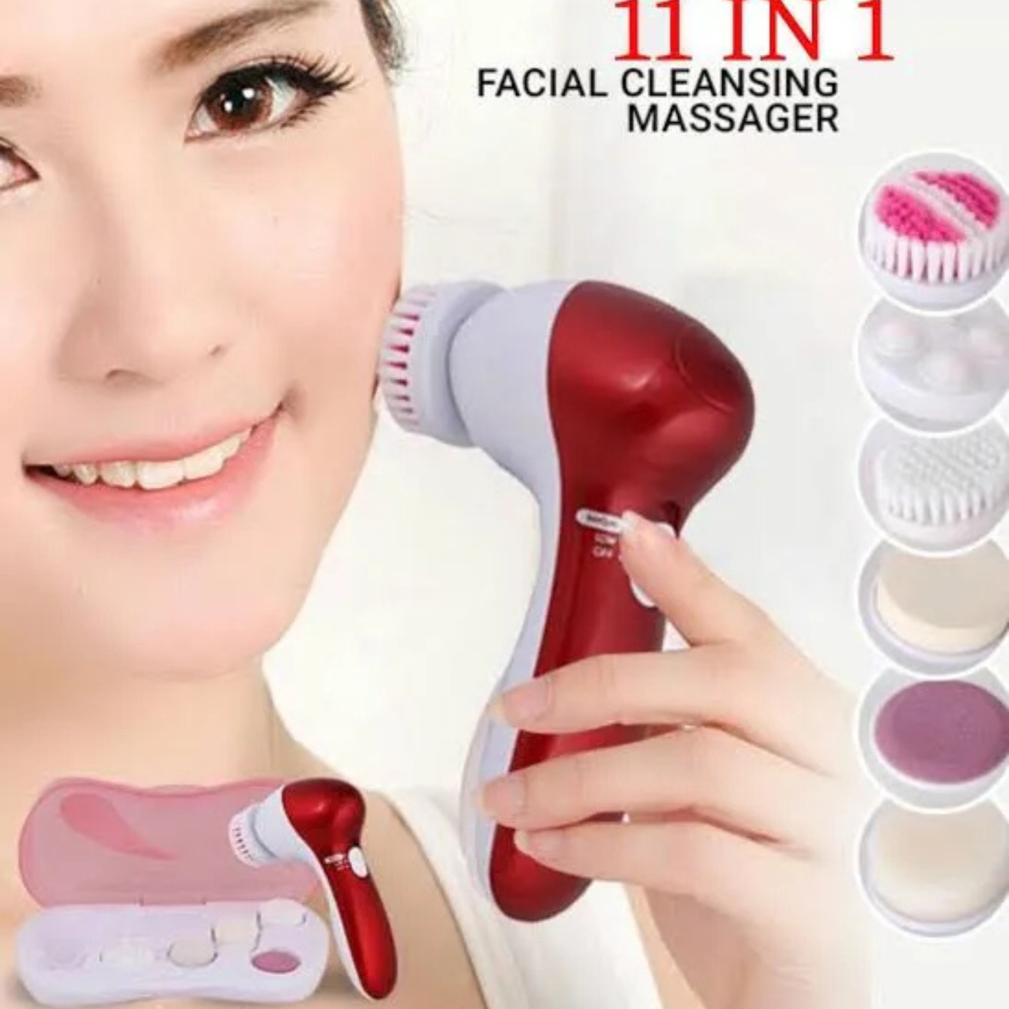CNAIER 11-in-1 Multi-Function Facial Massager & Foot Callus Remover