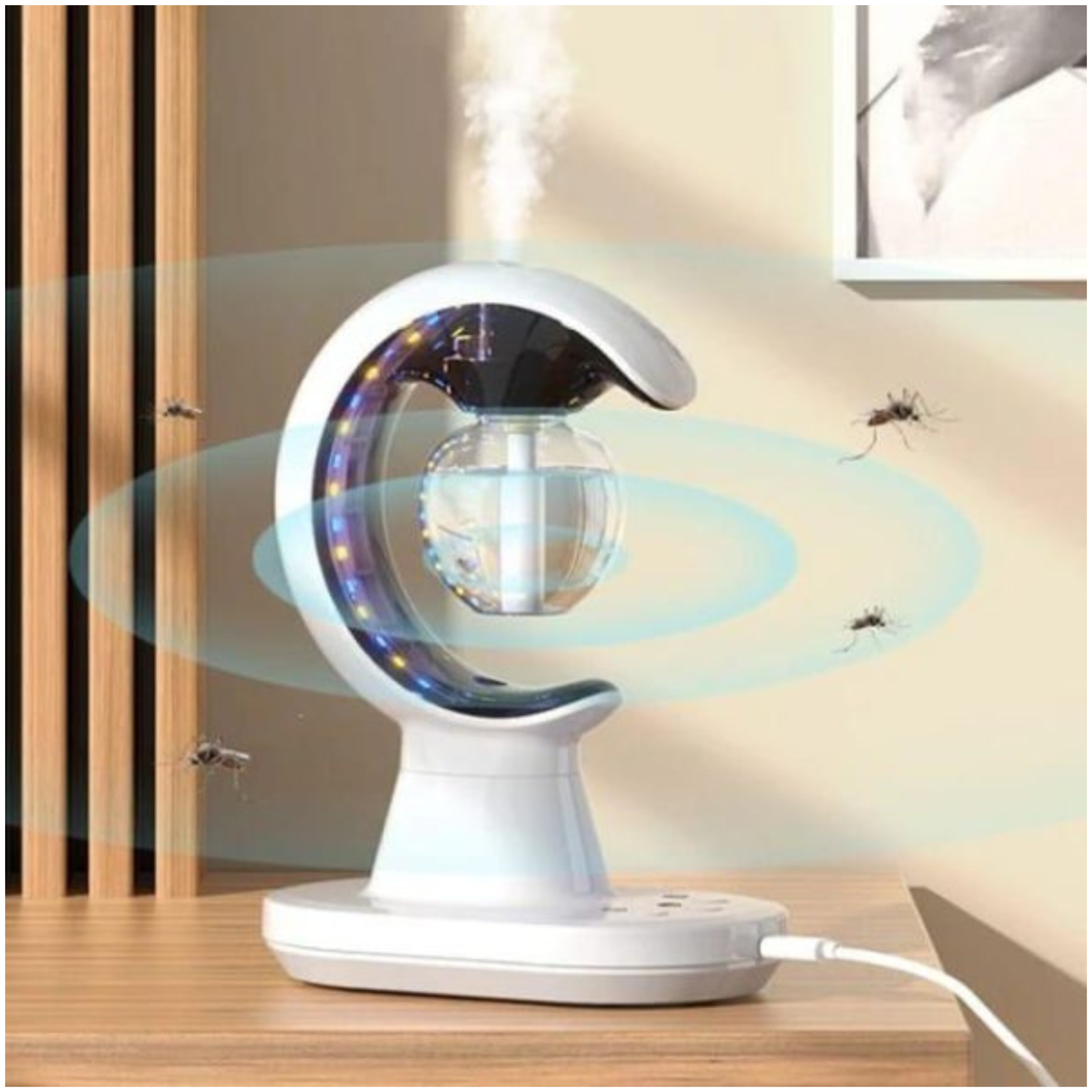 3In1 Humidification Mosquito Repellent Lamp Smart Electric Mosquito Killer Lamp