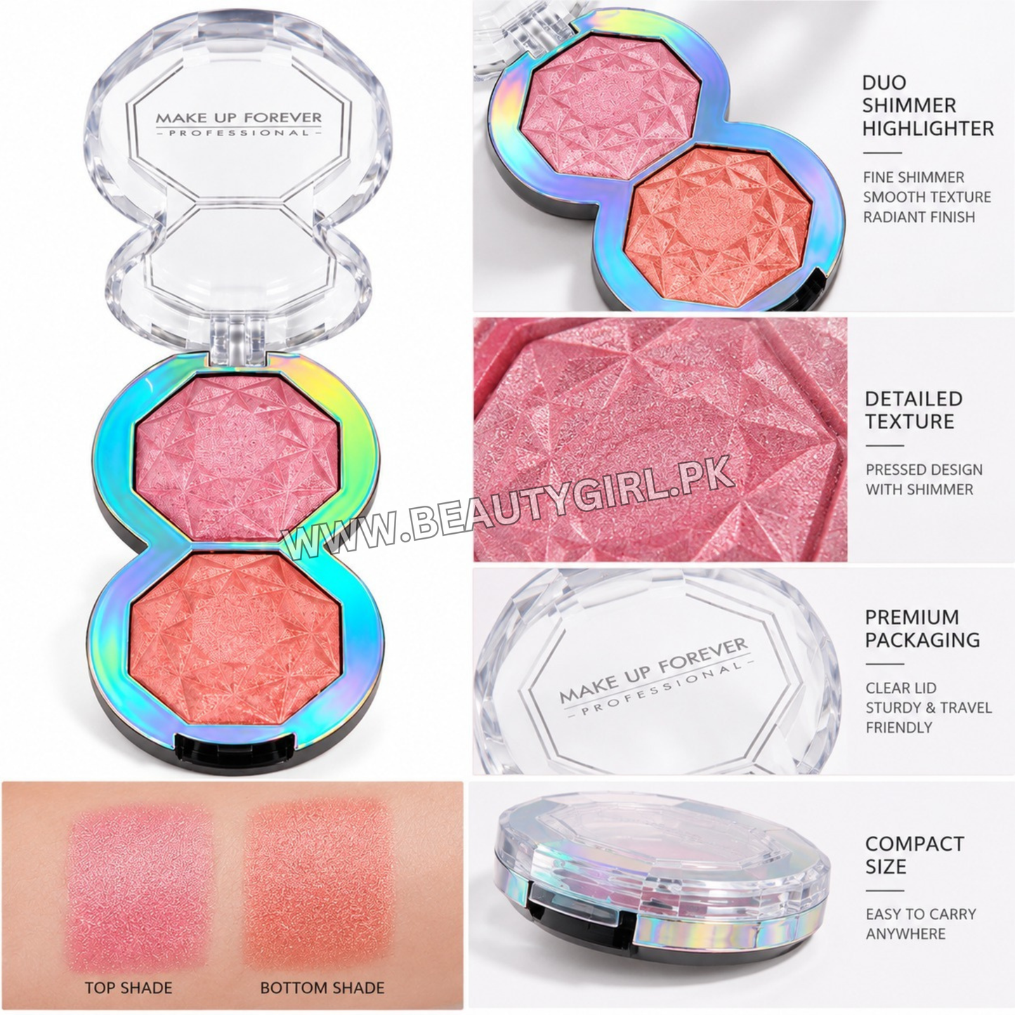 MSYAHO Professional Baked Highlighter Blusher