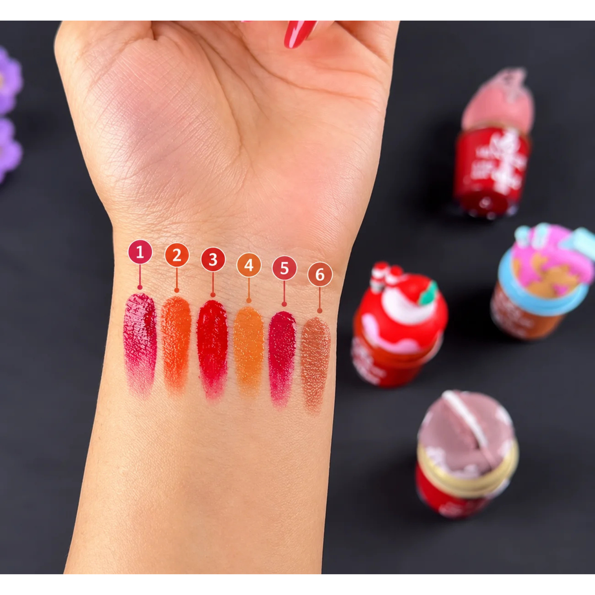 Melinda RoseIce Ice Cream Donut Lip Gloss 6 Pcs Set