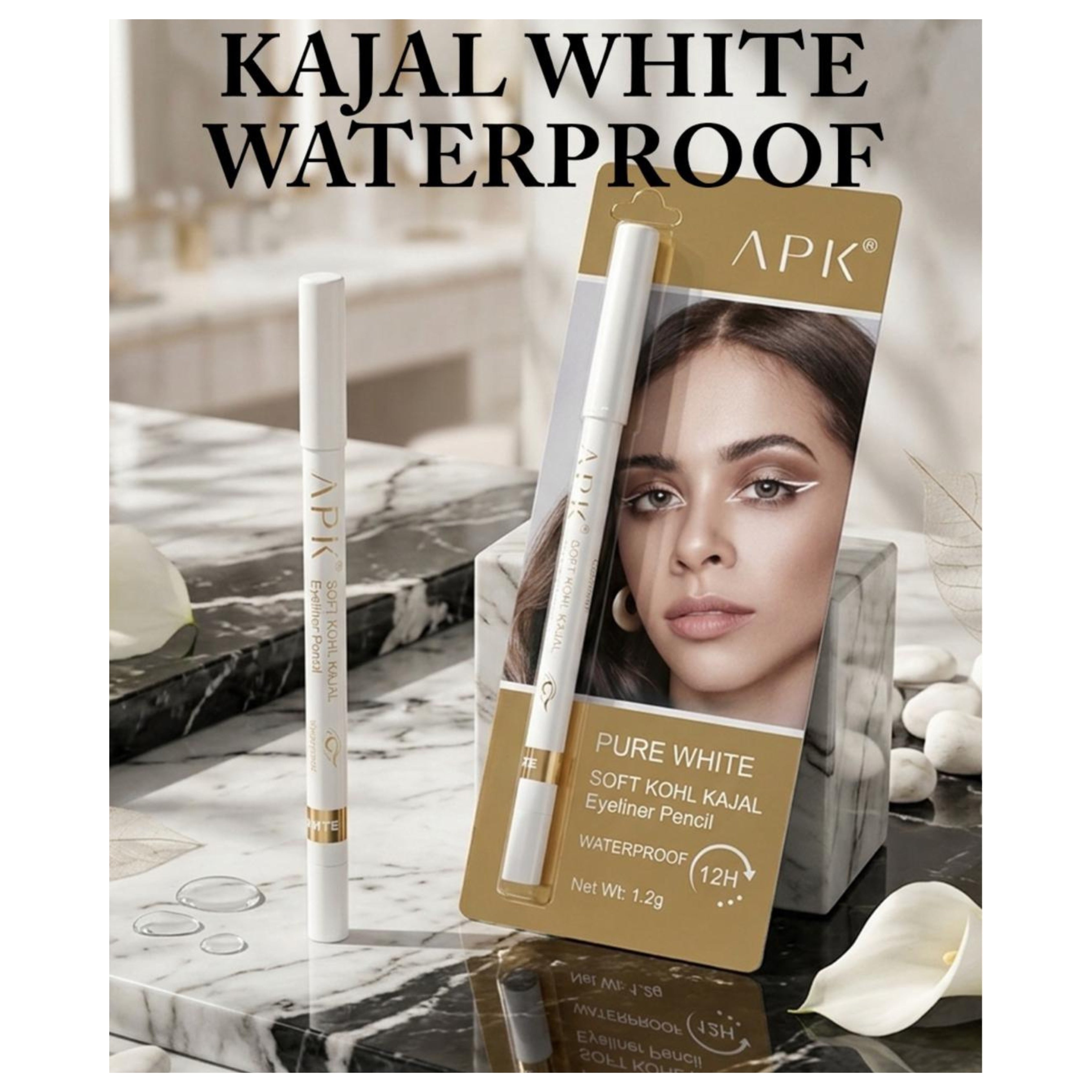 APK Pure White Soft Kohl Kajal