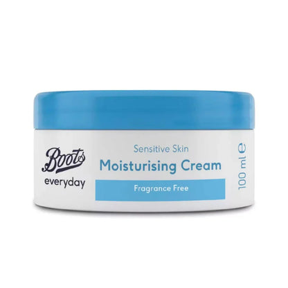 BOOTS SENSITIVE SKIN MOISTURISING CREAM FRAGRANCE FREE
