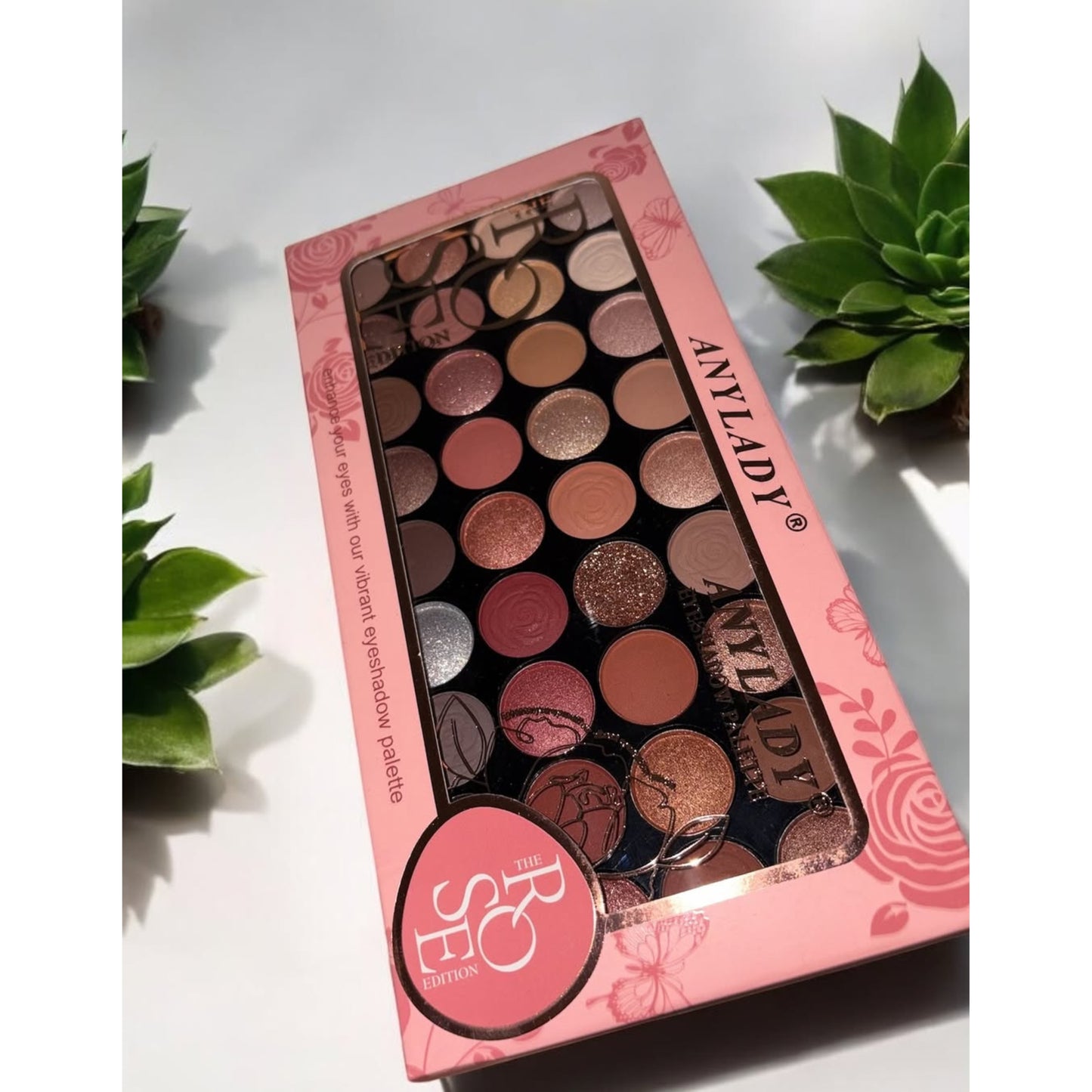 Any Lady 36 Color Eye Shadow Palette Rose Edition 8366