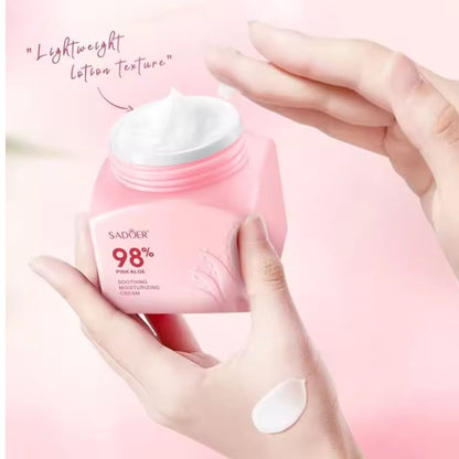 Sadoer 98% Pink Aloe Soothing Moisturizing Cream