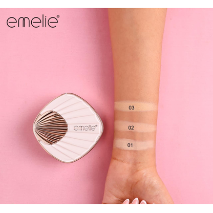 Emelie Paris Pearl Essence Full Coverage Matte Compact Powder